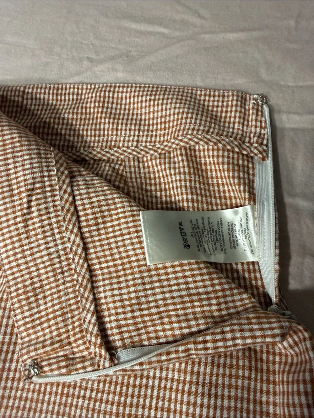 Free People Brown Plaid Mini Shorts